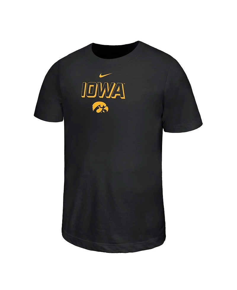 Nike Baby Boys and Girls Black Iowa Hawkeyes Legend Performance T-Shirt