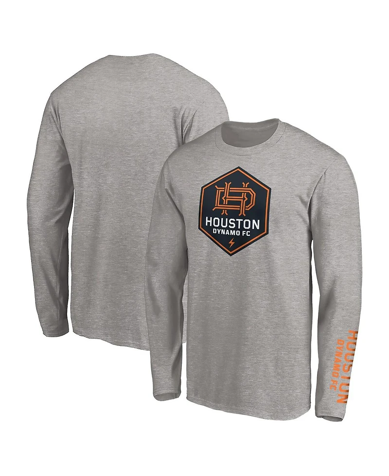 Fanatics Men's Heather Gray Houston Dynamo Long Sleeve T-Shirt