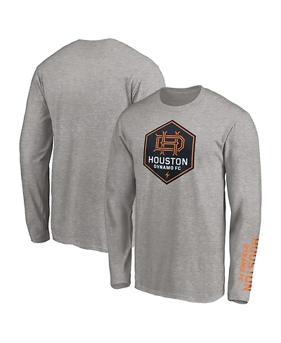 Fanatics Men's Heather Gray Houston Dynamo Long Sleeve T-Shirt