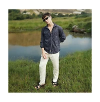 Campus Sutra Faded Corduroy Oversized Shirt