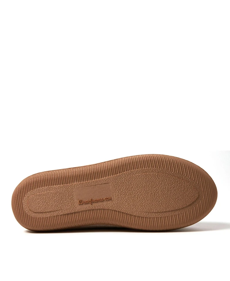 Dearfoams Women's Hayes Soft Knit Moccasin House Shoe Slipper