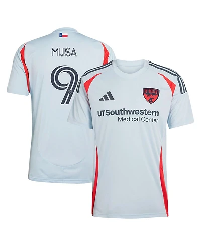 Adidas Men's Petar Musa Light Blue Fc Dallas 2025 The Inferno Kit Replica Player Jersey