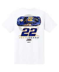 Team Penske Men's White Joey Logano Autotrader Car T-Shirt