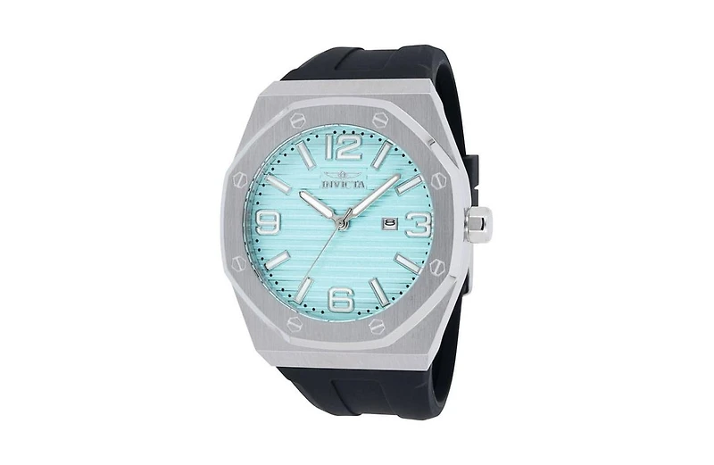 Invicta Men's 45773 Huracan Quartz 3 Hand Turquoise Dial Watch