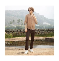 Campus Sutra Men's Ethnic Imprint Shirt