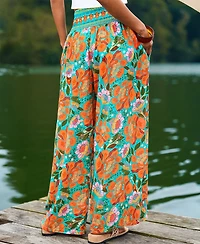 Cupshe Women's Tropical Vibes Sky Floral Pants