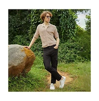 Campus Sutra Men's Patch-Knit Shirt