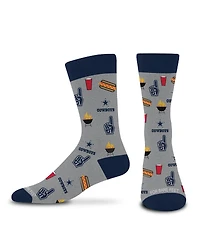 For Bare Feet Men's and Women's Gray Dallas Cowboys Tailgate Crew Socks