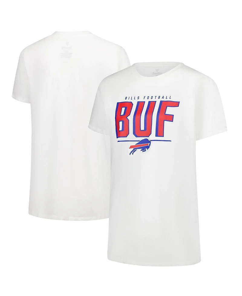 Fanatics Women's White Buffalo Bills Cheerleader T-Shirt