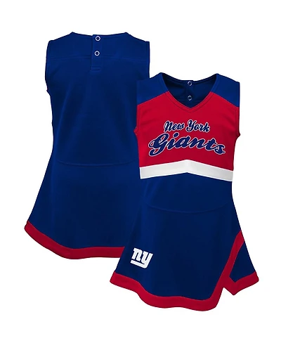 Outerstuff Baby Boys and Girls Royal New York Giants Cheer Captain Jumper Dress