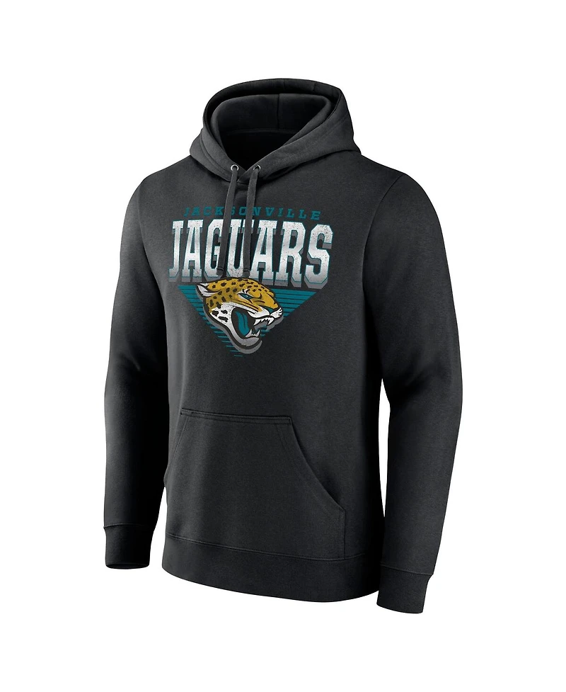 Fanatics Men's Black Jacksonville Jaguars Geometric Chrome Pullover Hoodie
