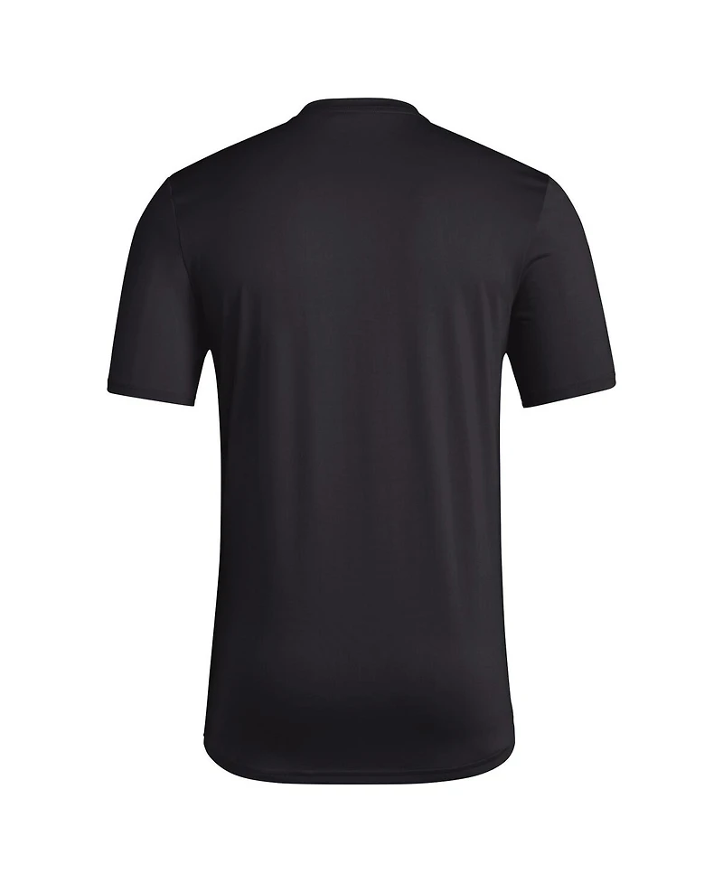 Adidas Men's Black Grambling Tigers Primary Locker Logo Pre-Game Aeroready T-Shirt