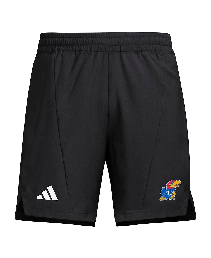 Adidas Men's Black Kansas Jayhawks Program Woven Training Shorts