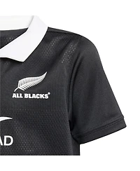 Adidas Big Boys and Girls Black New Zealand Rugby / Home Replica Jersey