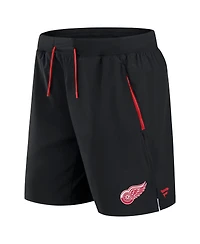 Fanatics Men's Black Detroit Red Wings Authentic Pro Rink Performance Shorts