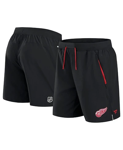 Fanatics Men's Black Detroit Red Wings Authentic Pro Rink Performance Shorts