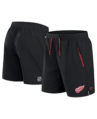 Fanatics Men's Black Detroit Red Wings Authentic Pro Rink Performance Shorts