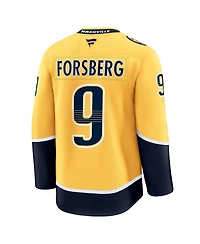 Fanatics Men's Filip Forsberg Gold Nashville Predators Home Premium Jersey