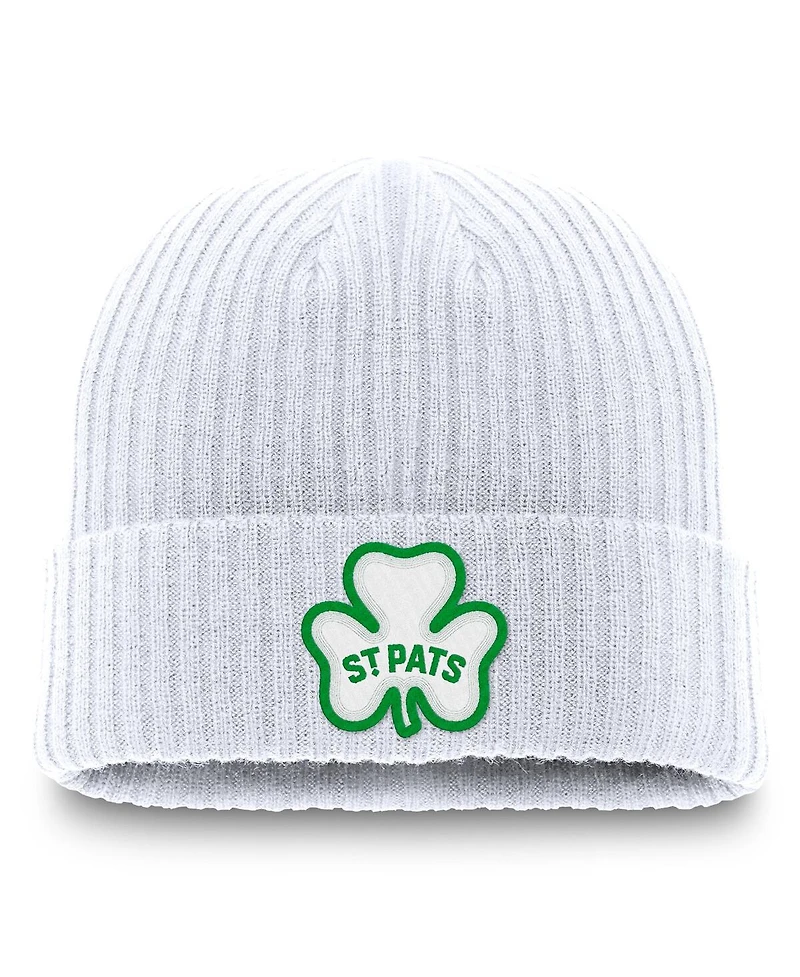 Fanatics Men's White Toronto St. Pats Component Cuffed Knit Hat