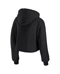 Wear by Erin Andrews Women's Black Miami Dolphins Prime Cropped Pullover Hoodie