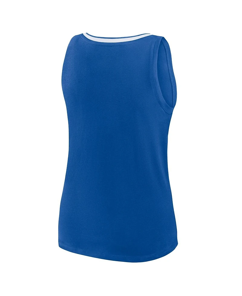 Logo Athletic Women's Royal New York Giants Stellar Win V-Neck Tank Top