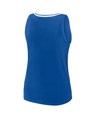 Logo Athletic Women's Royal New York Giants Stellar Win V-Neck Tank Top