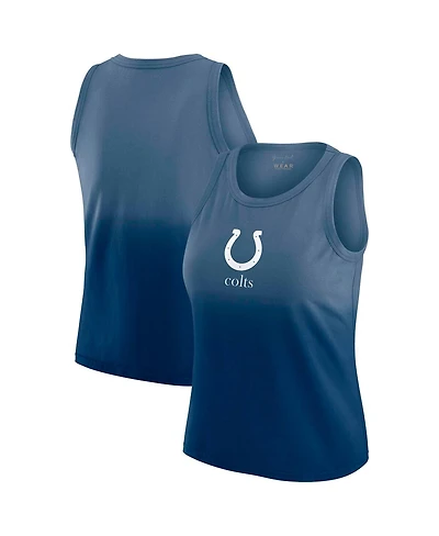 Wear by Erin Andrews x Gracie Women's Hunt Heather Navy Indianapolis Colts Ombre Tank Top