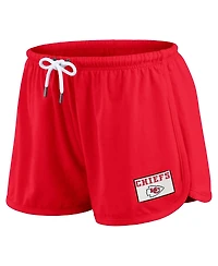 Wear by Erin Andrews Women's 2-Piece Red Kansas City Chiefs Heavy Rugby Jersey Long Sleeve T-Shirt and Shorts Lounge Set