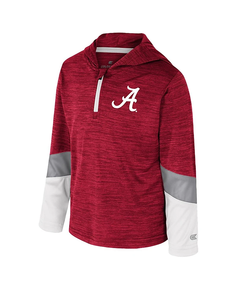 Colosseum Toddler Crimson Alabama Tide Rylos Quarter-Zip Windshirt Jacket