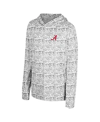 Colosseum Big Boys and Girls Black Alabama Crimson Tide All-Over Print Hoodie