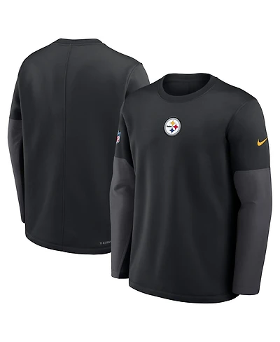 Nike Men's Black Pittsburgh Steelers Sideline Scripted to Win Performance Long Sleeve T-Shirt