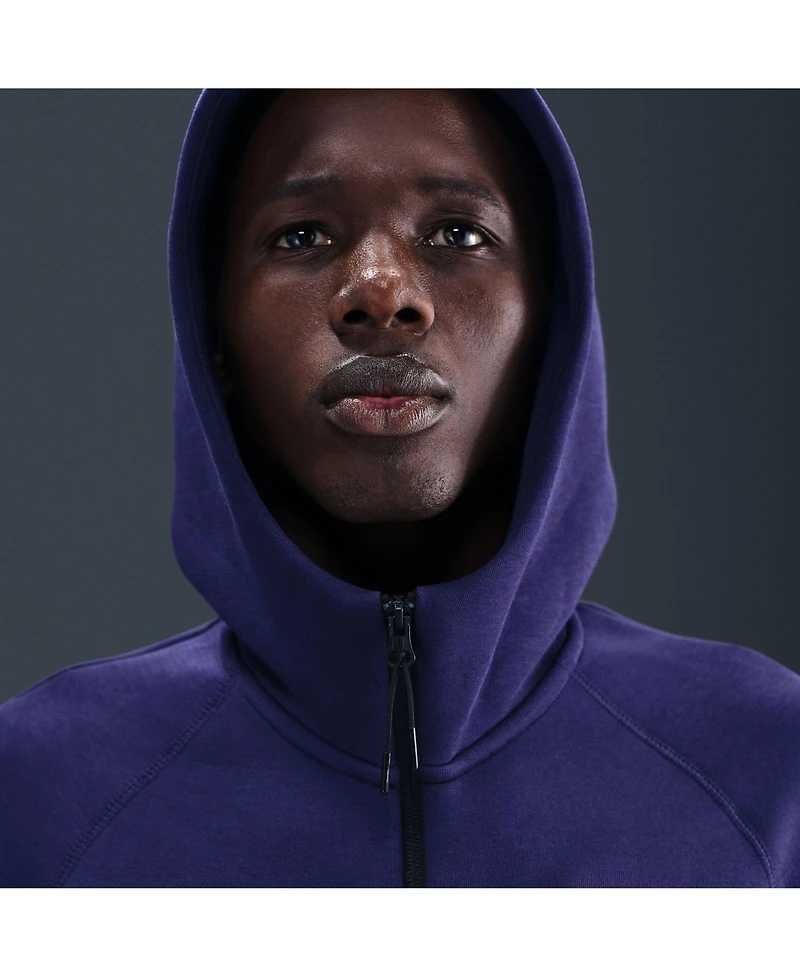 Nike Men's Purple Barcelona Tech Fleece Full-Zip Hoodie Jacket