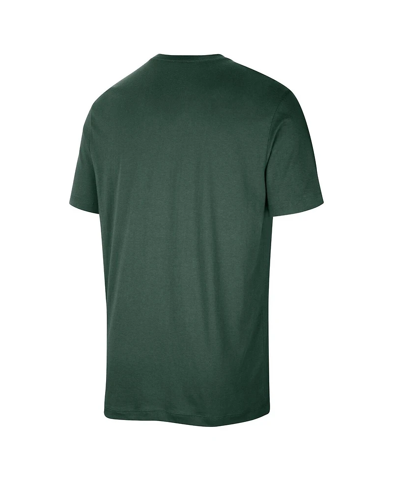 Nike Men's Hunter Green Milwaukee Bucks Authentic Practice T-Shirt
