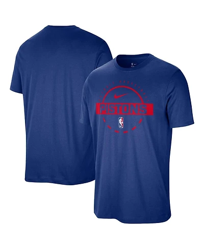 Nike Men's Blue Detroit Pistons Authentic Practice T-Shirt