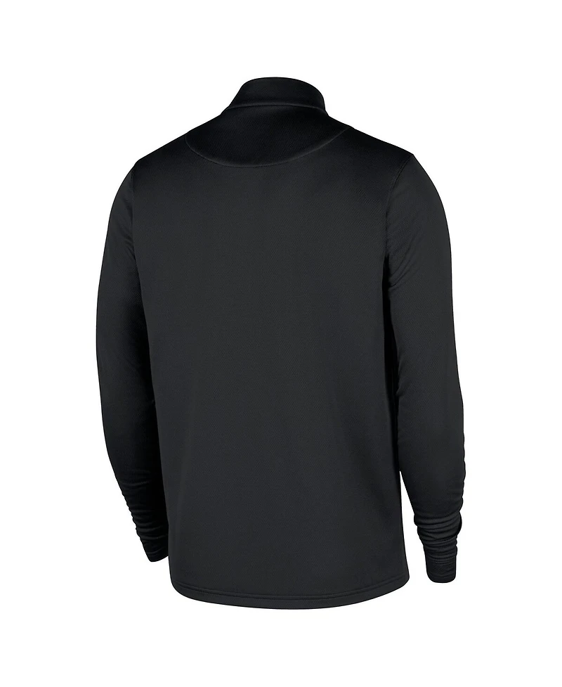 Nike Men's Black Portland Trail Blazers 2025/26 Authentic Coaches Quarter-Zip Pullover Jacket