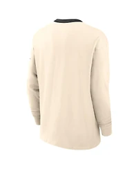 Nike Men's Natural Alabama Crimson Tide Athletic Prep Max90 Pocket Logo Long Sleeve T-Shirt