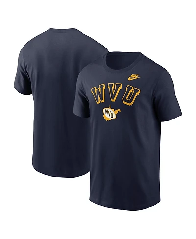Nike Men's Navy West Virginia Mountaineers Legacy Nickname T-Shirt