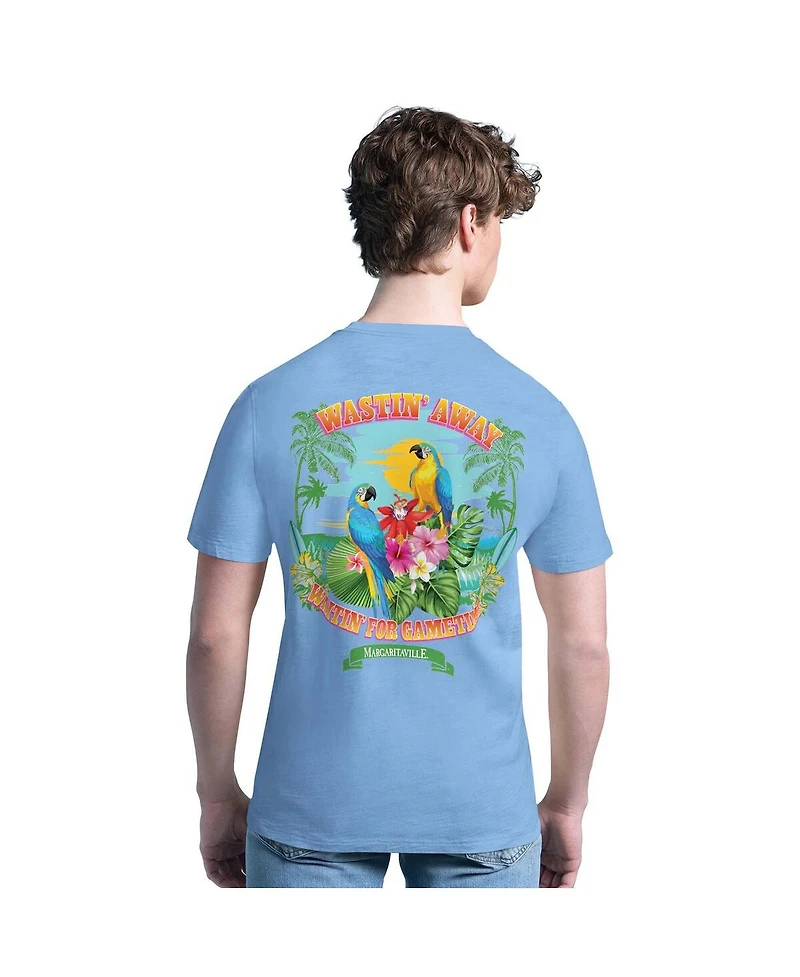 Margaritaville Men's Light Blue Dallas Cowboys Waitin for Gametime T-Shirt
