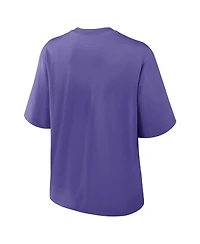 Nike Women's Purple Baltimore Ravens Glory Arch Boxy T-Shirt