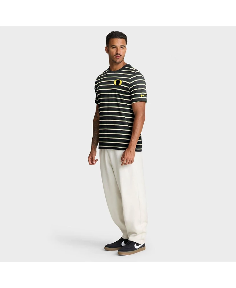 Nike Men's Black Oregon Ducks Athletic Prep Legacy Summit Stripe T-Shirt