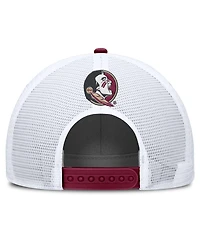 Nike Men's Garnet/White Florida State Seminoles 2025 On-Field Rise Patch Trucker Adjustable Hat