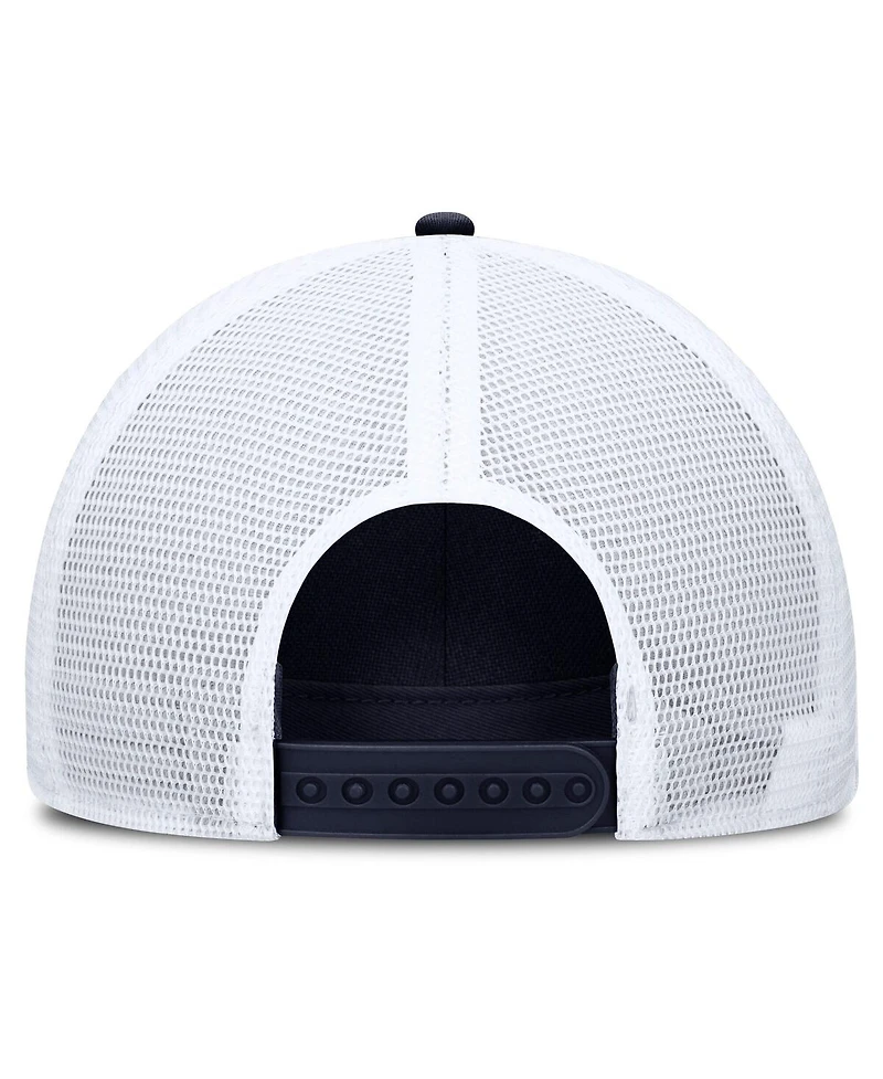 Nike Men's Navy/White Penn State Nittany Lions 2025 On-Field Rise Engineered Trucker Adjustable Hat