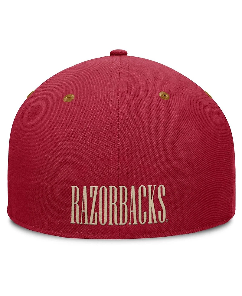 Fanatics Men's Cardinal/Brown Arkansas Razorbacks NoBo Fitted Hat