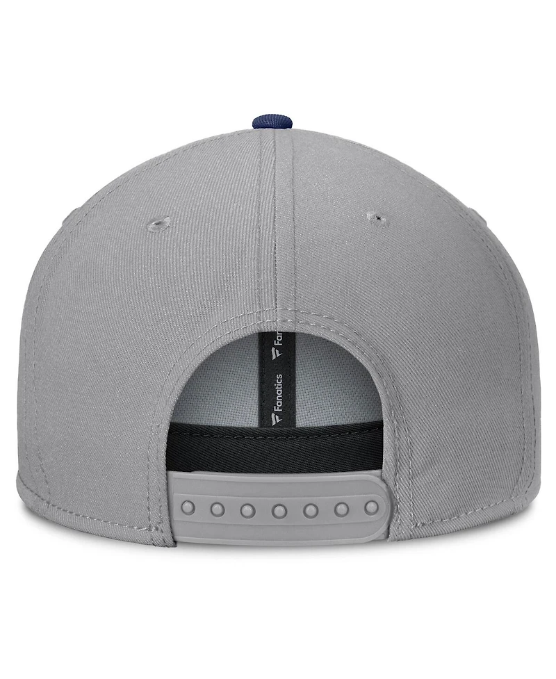 Fanatics Men's Gray Auburn Tigers Duo Snapback Hat
