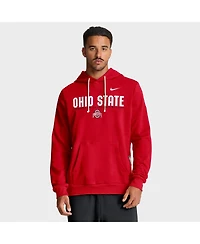 Nike Men's Scarlet Ohio State Buckeyes 2025 Sideline Performance Pullover Hoodie