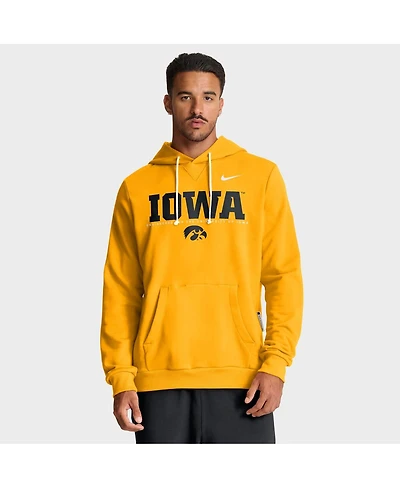 Nike Men's Gold Iowa Hawkeyes 2025 Sideline Performance Pullover Hoodie
