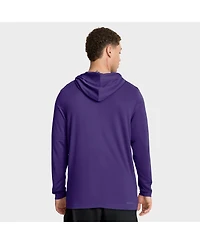 Nike Men's Purple Lsu Tigers 2025 Sideline Performance Long Sleeve Hoodie T-Shirt