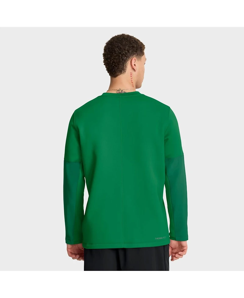Nike Men's Green Oregon Ducks 2025 Sideline Coach Performance Long Sleeve T-Shirt