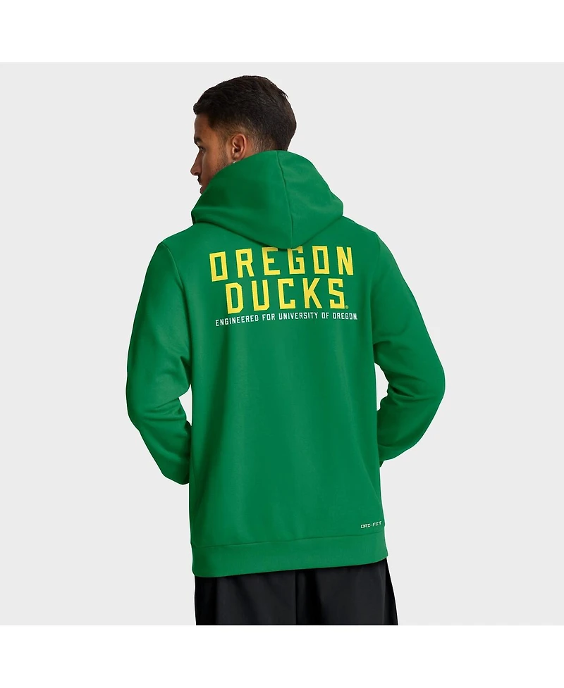 Nike Men's Green Oregon Ducks 2025 Sideline Performance Full-Zip Hoodie