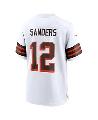 Nike Men's Shedeur Sanders White Cleveland Browns 2025 Nfl Draft 2nd Alternate Game Jersey